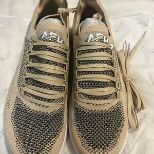 APL Tan Knit Sneakers with Modern Design